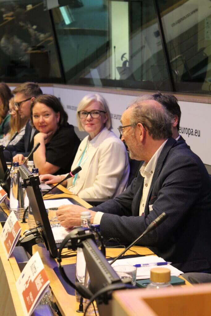 Conference room and participants